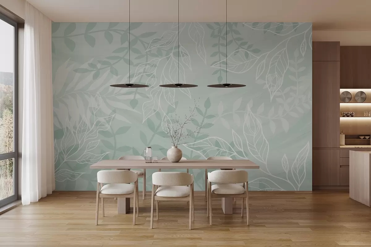 Фототапет Контурирани листа w03984v2