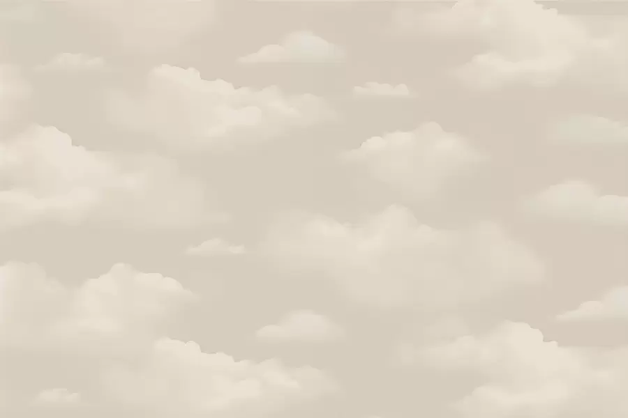 Фототапет Кремави облаци на светлобежов фон w03994