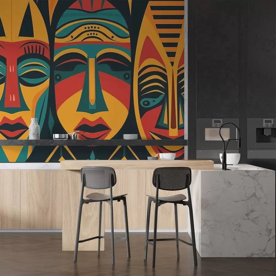 Фототапет Африкански маски w04043v2