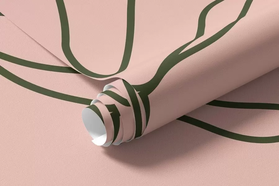 Фототапет Деликатни линии на цветя w09167v1