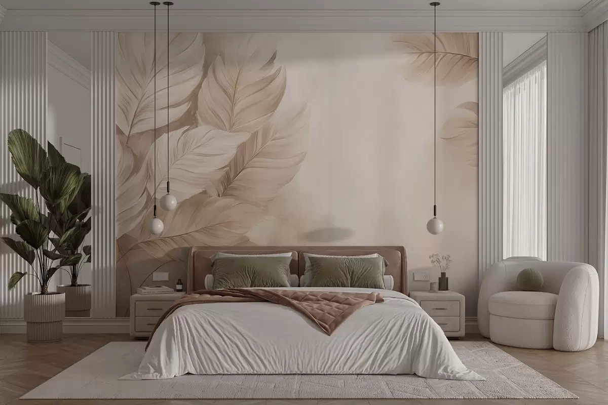 Фототапет Пастелни листа w09175v2