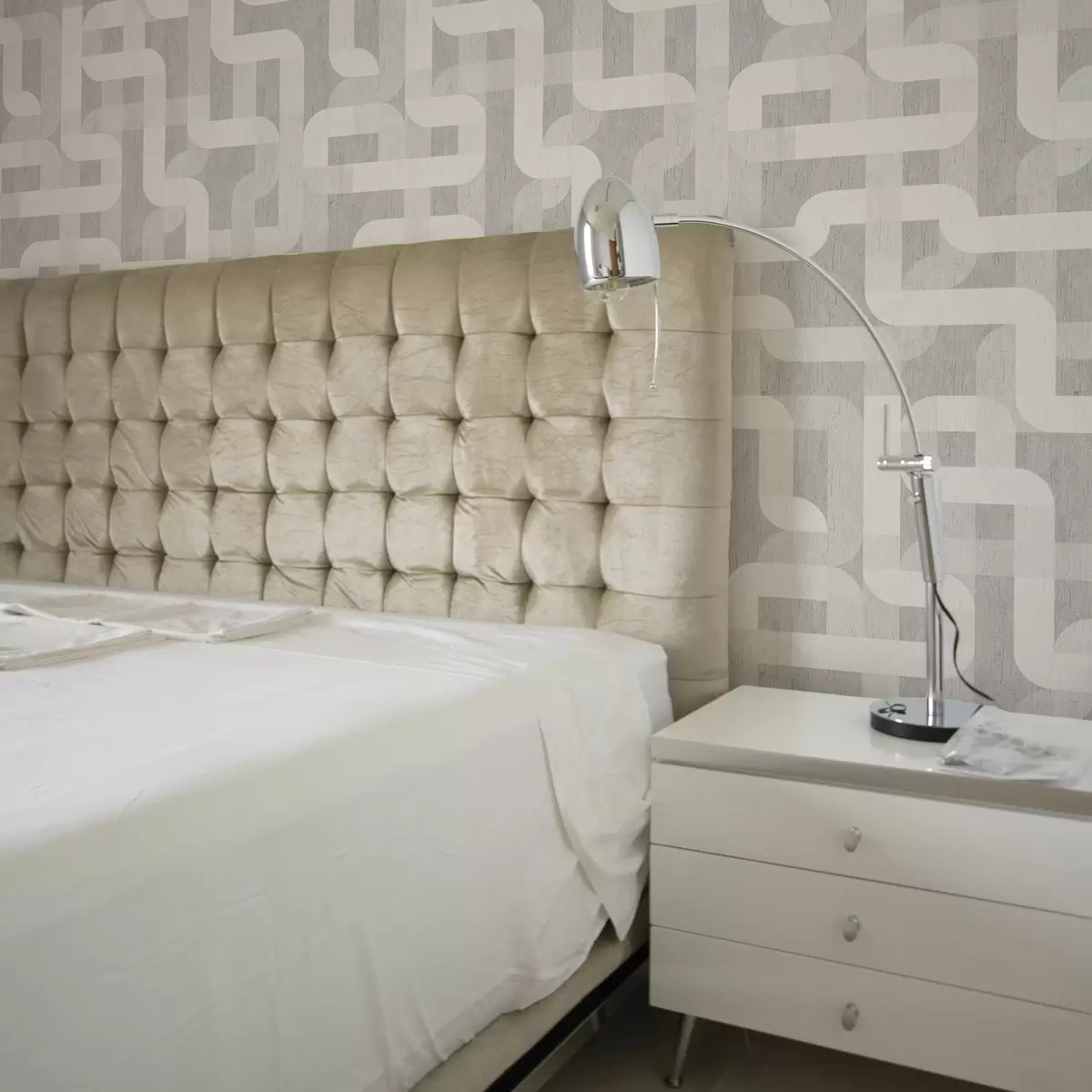 Тапети Модерен графичен модел с извити линии a00190