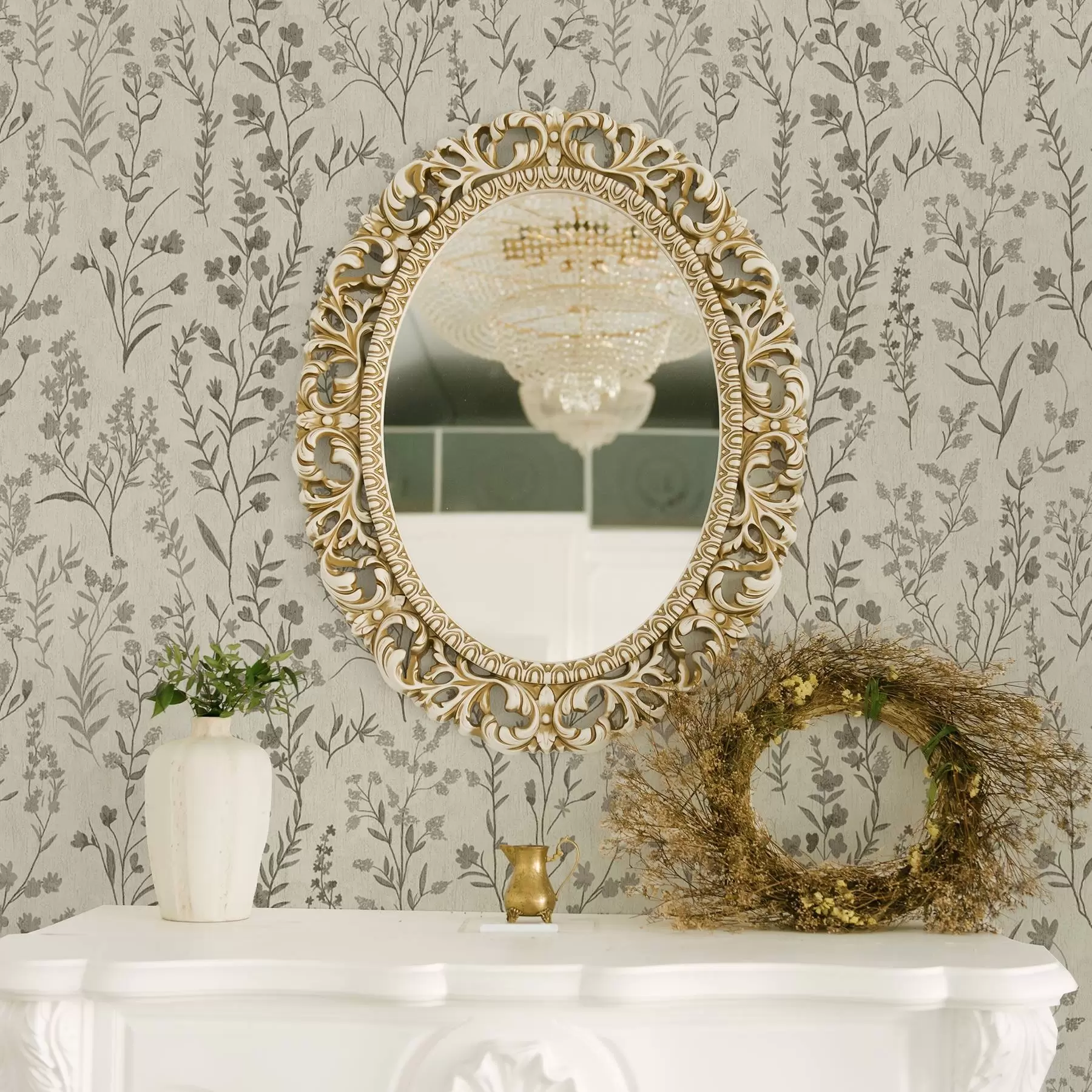 Фототапет Монохромни ливадни треви във винтидж стил a00192