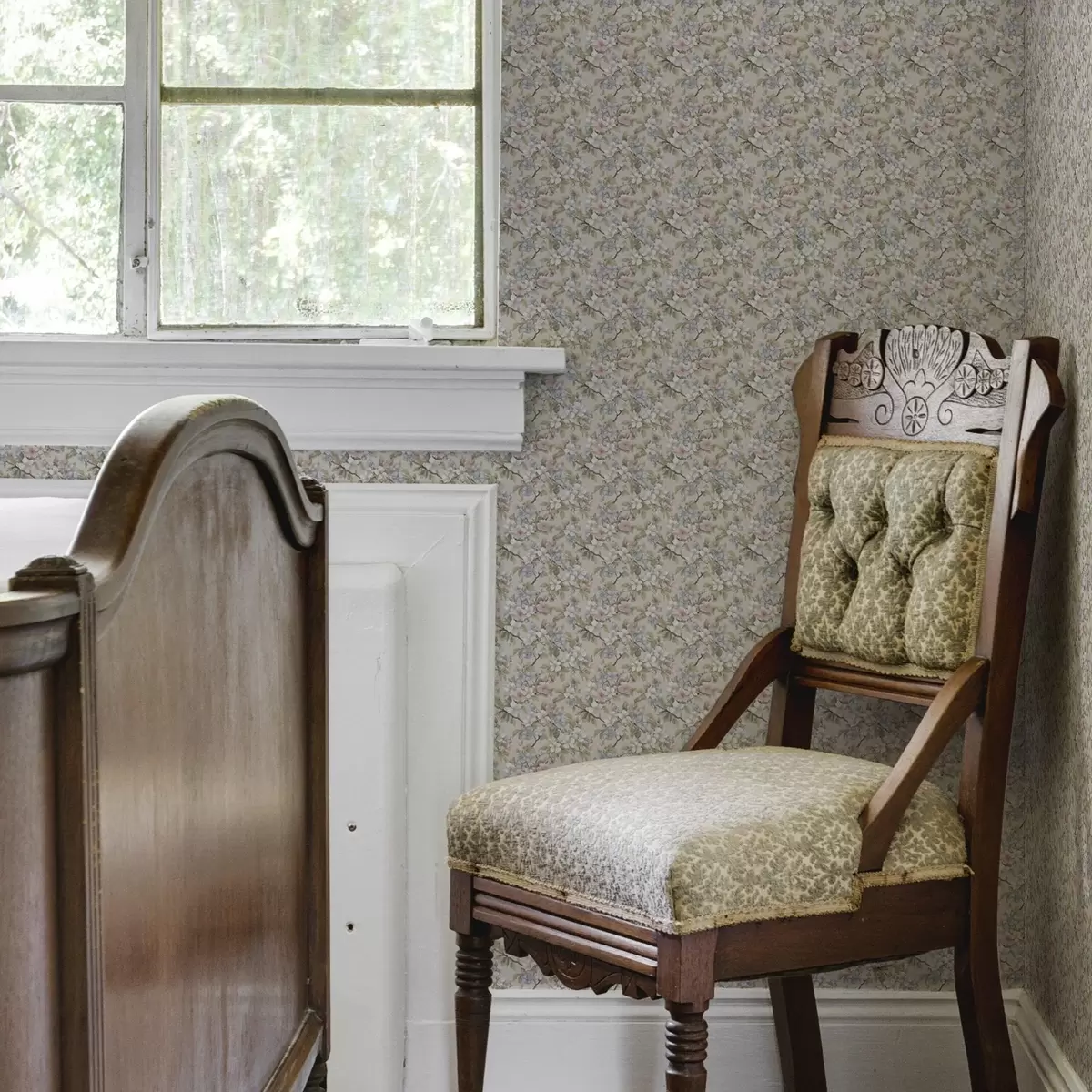 Тапети Диагонален букет с пролетни цветя в нежни нюанси a00204