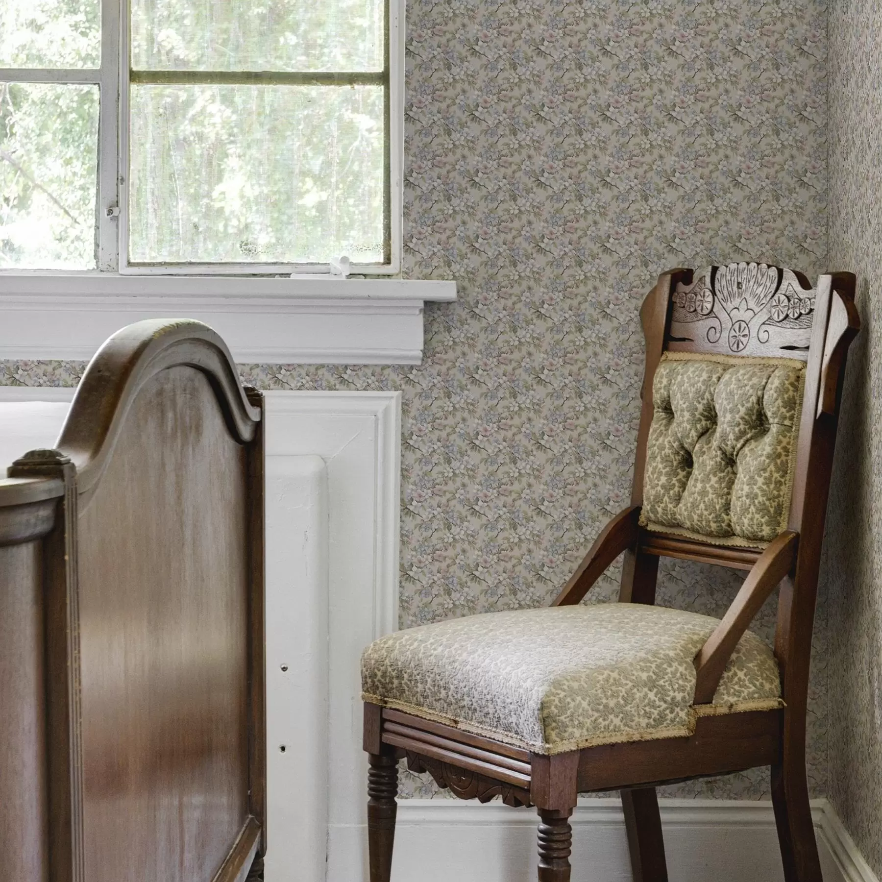 Фототапет Диагонален букет с пролетни цветя в нежни нюанси a00204