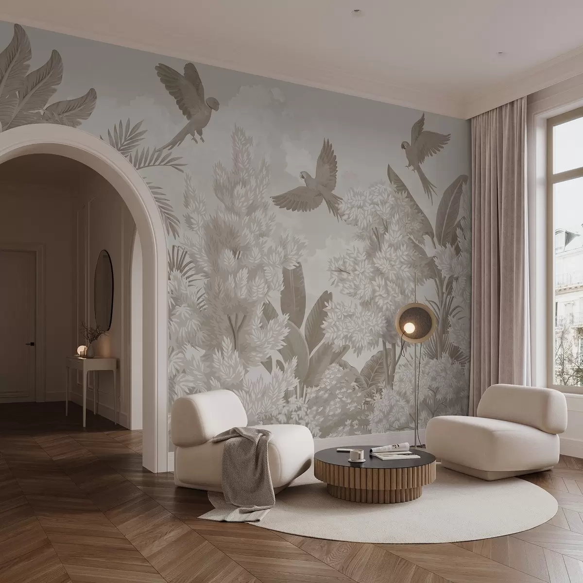 Фототапет Папагали в джунглата w04105v1