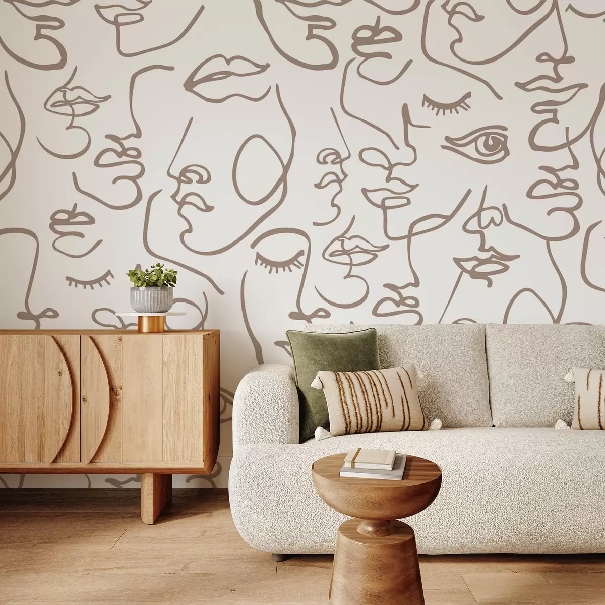 Фототапет Абстрактни лица w04121v1