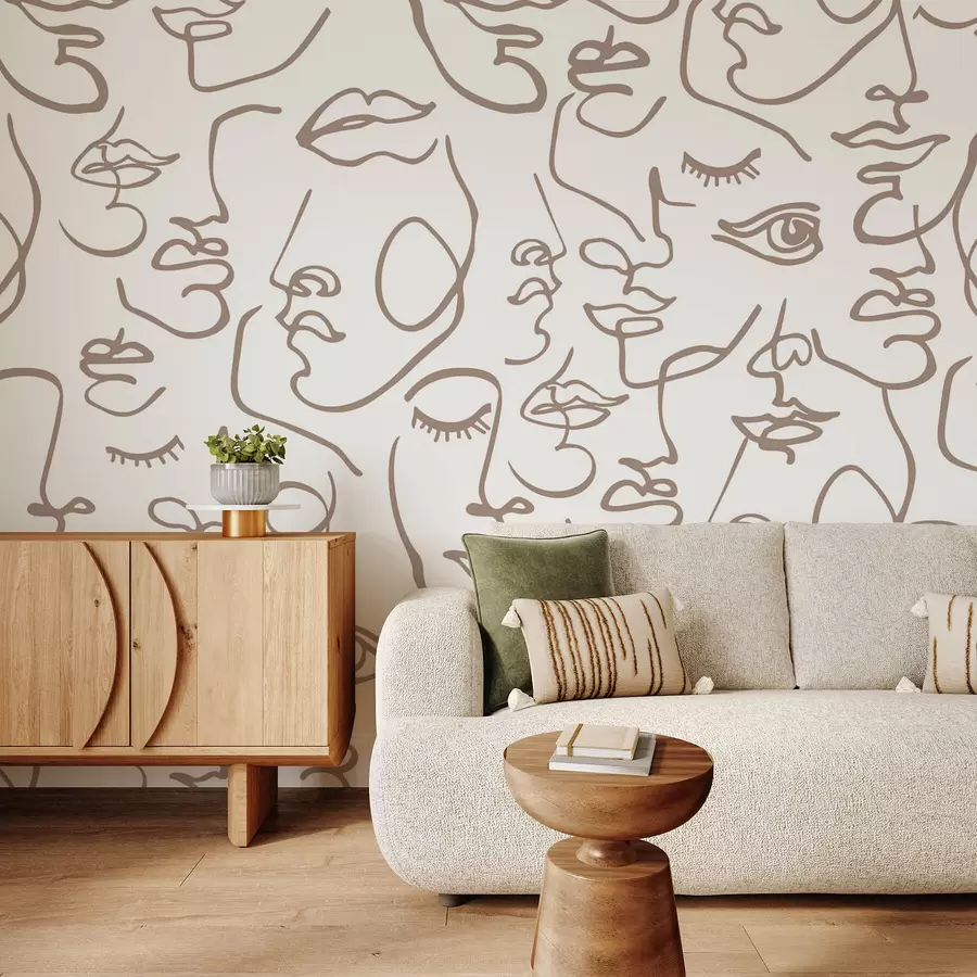 Фототапет Абстрактни лица w04121v1