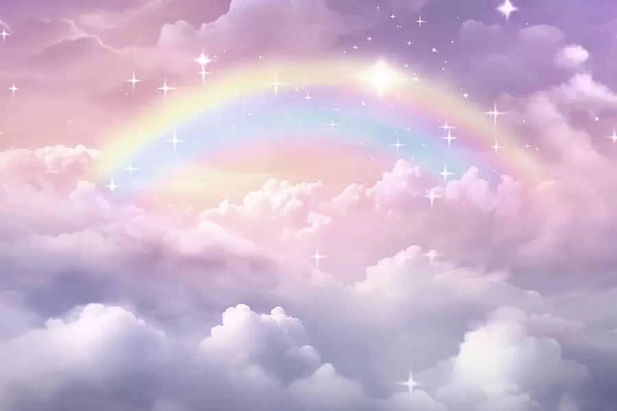 Фототапет Дъга в облаците w04146