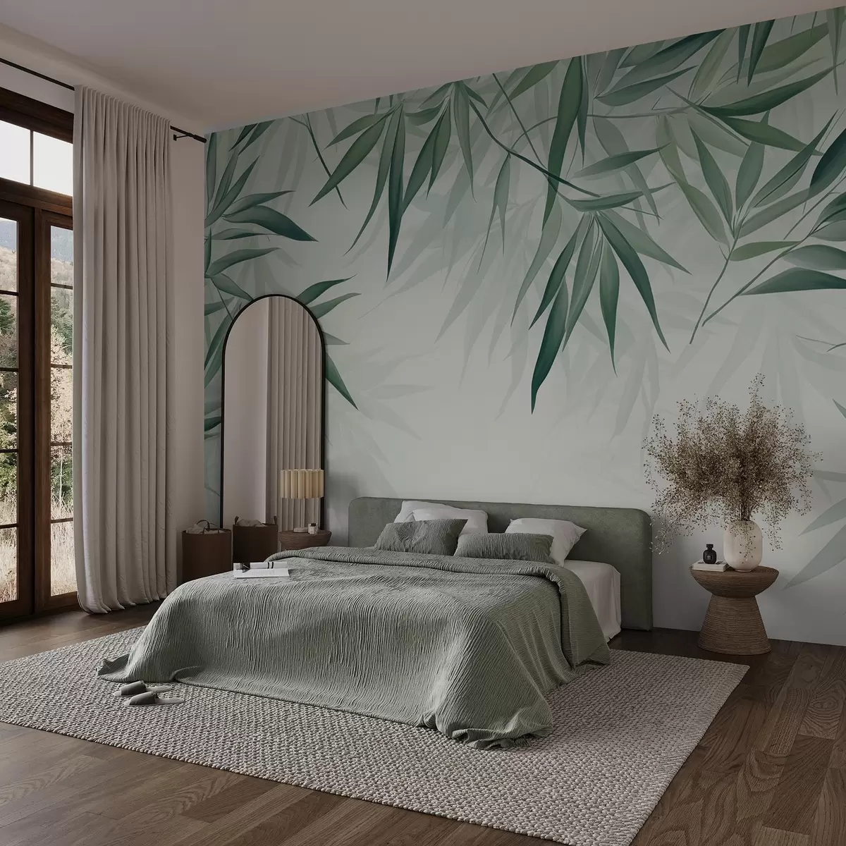 Фототапет Бамбукови листа w04147