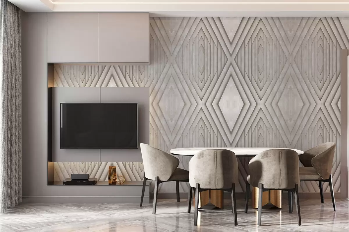 Фототапет имитация на дървени плоскости в бежови цветове w04168