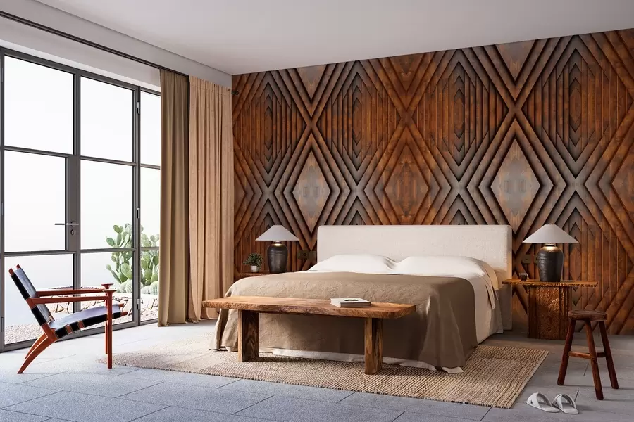 Фототапет имитация на дървени плоскости w04168v1