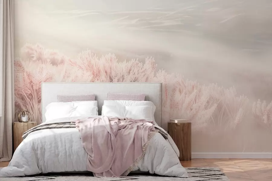 Фототапет  поле с пухкава трева w04211