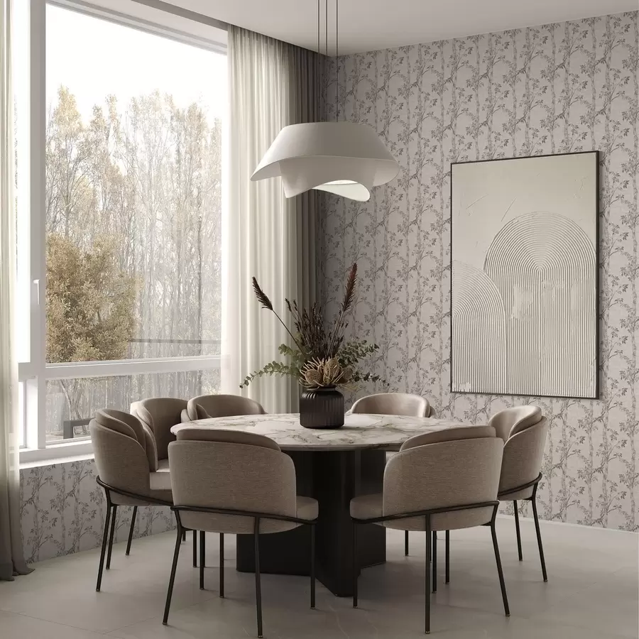 Фототапет Брезови клони с листа, текстуриран фон a00257v1