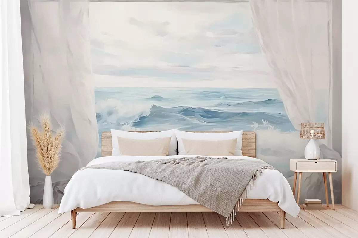 Фототапет Гледка от прозореца към морето w04230