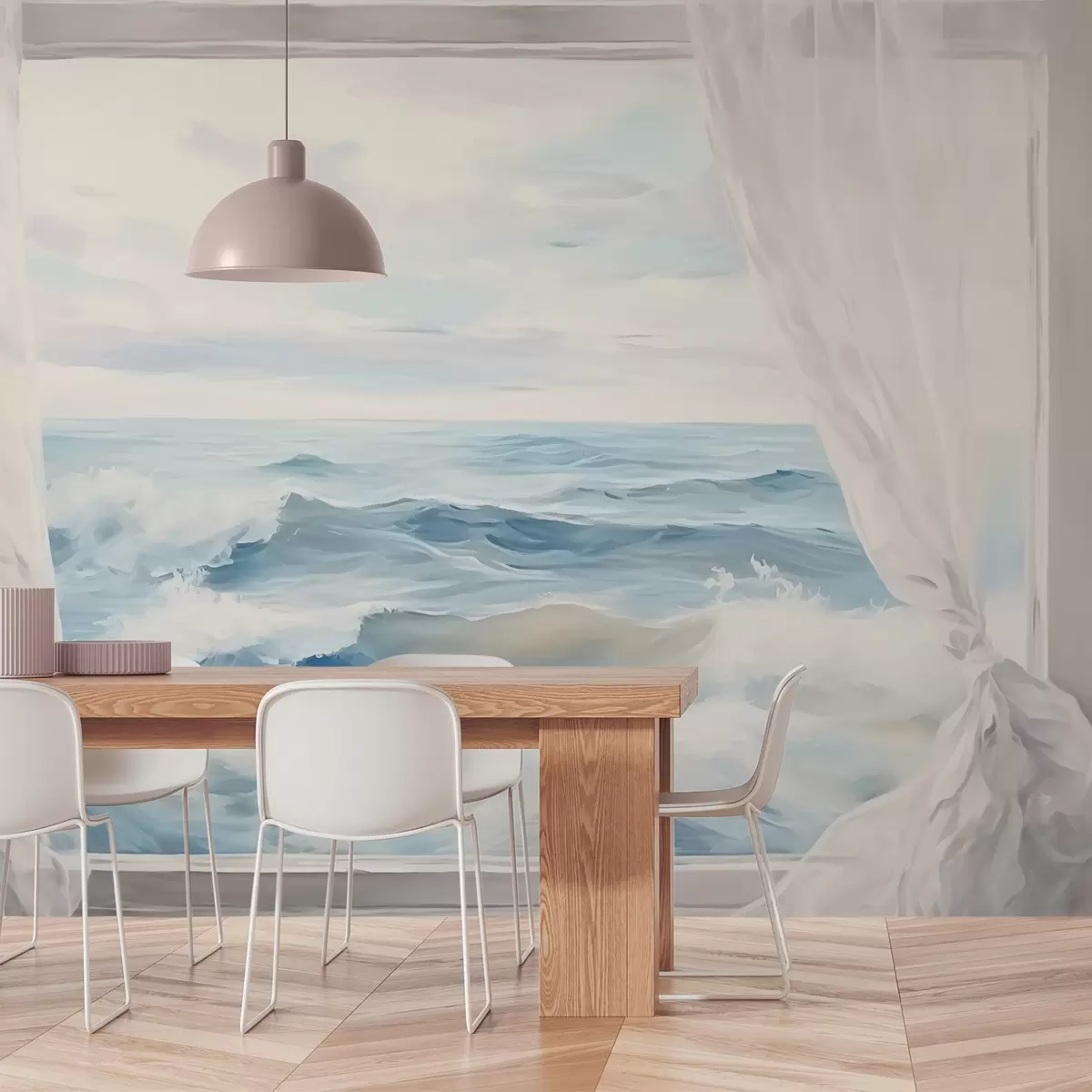 Фототапет Гледка от прозореца към морето w04230