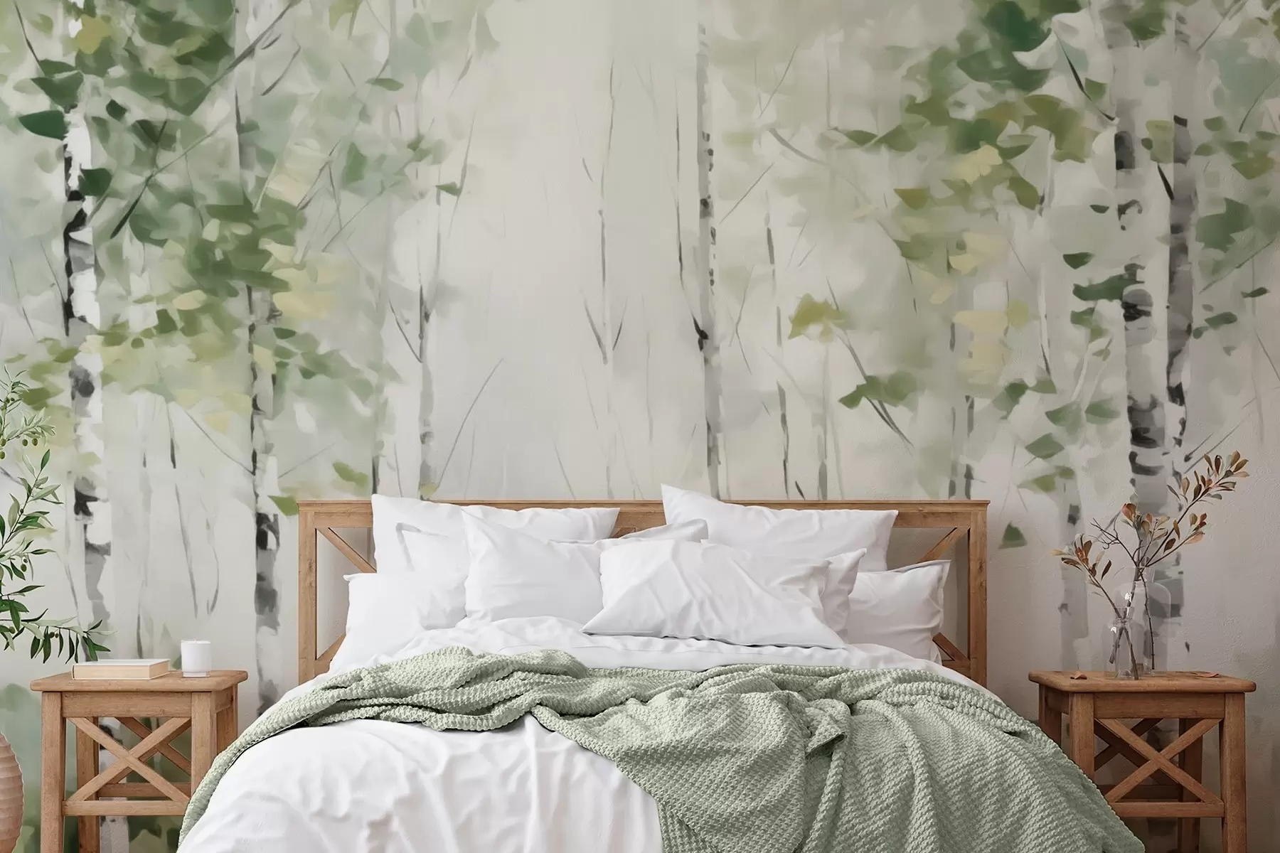 Фототапет Имитация на широколистна гора w04234