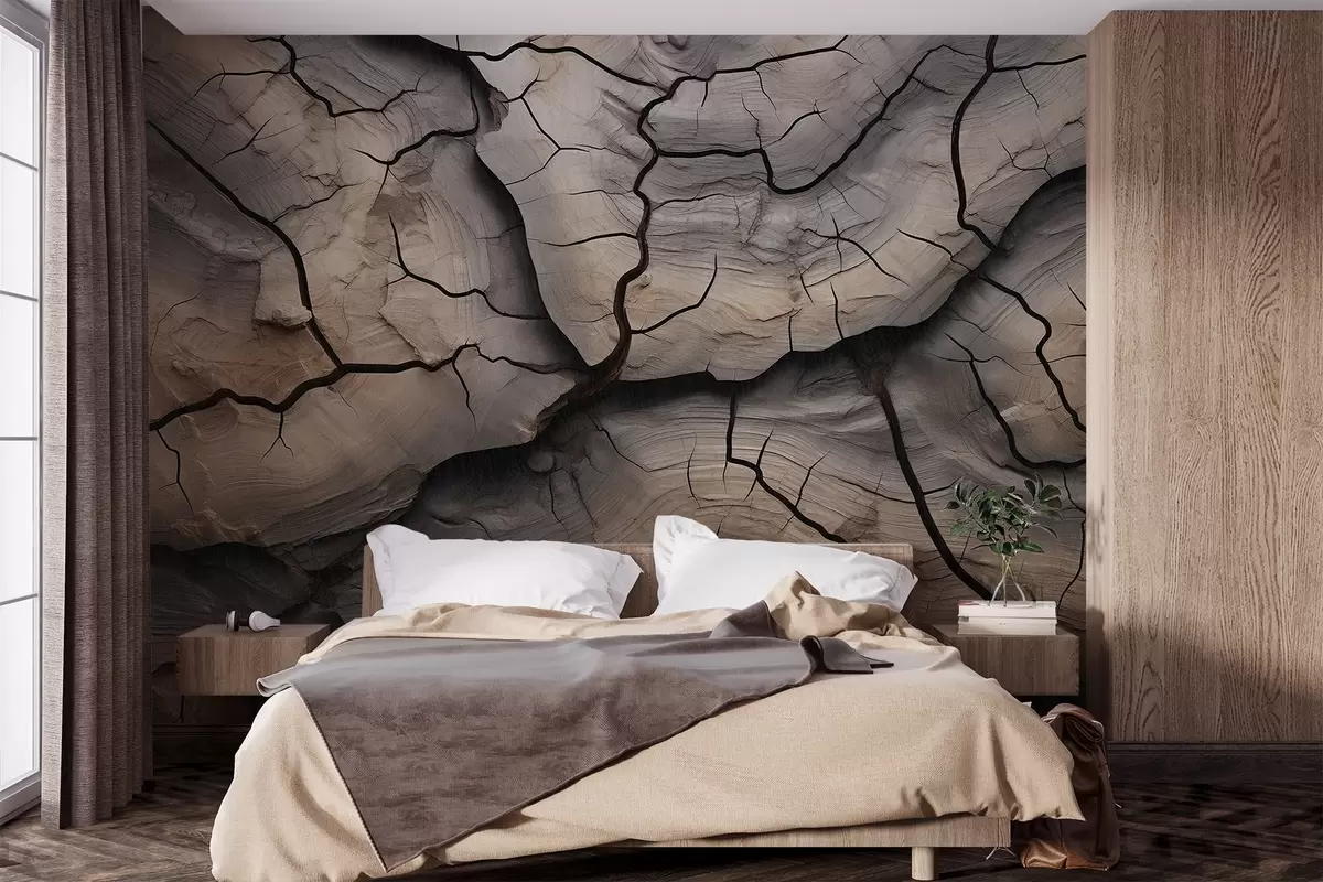 Фототапет дърво, пукнатини, светлина, текстура, кора, естествено w04238