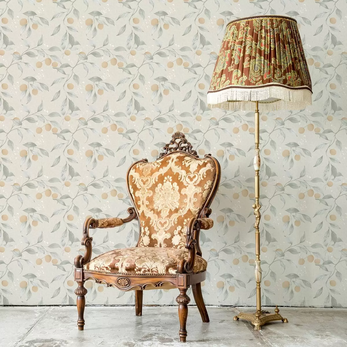 Тапети Светли клони с оранжеви плодове a00344