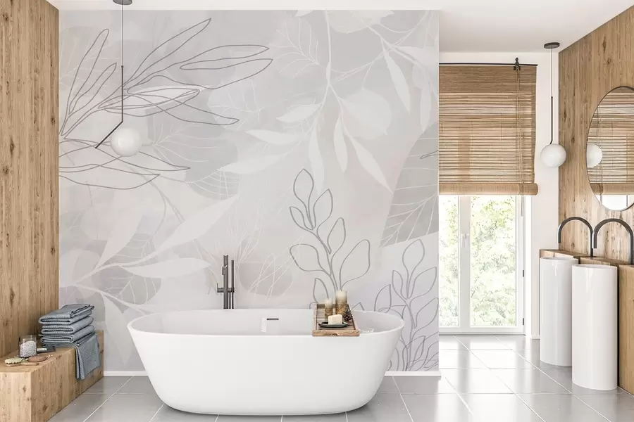 Фототапет Абстрахиране на растения w04297v1