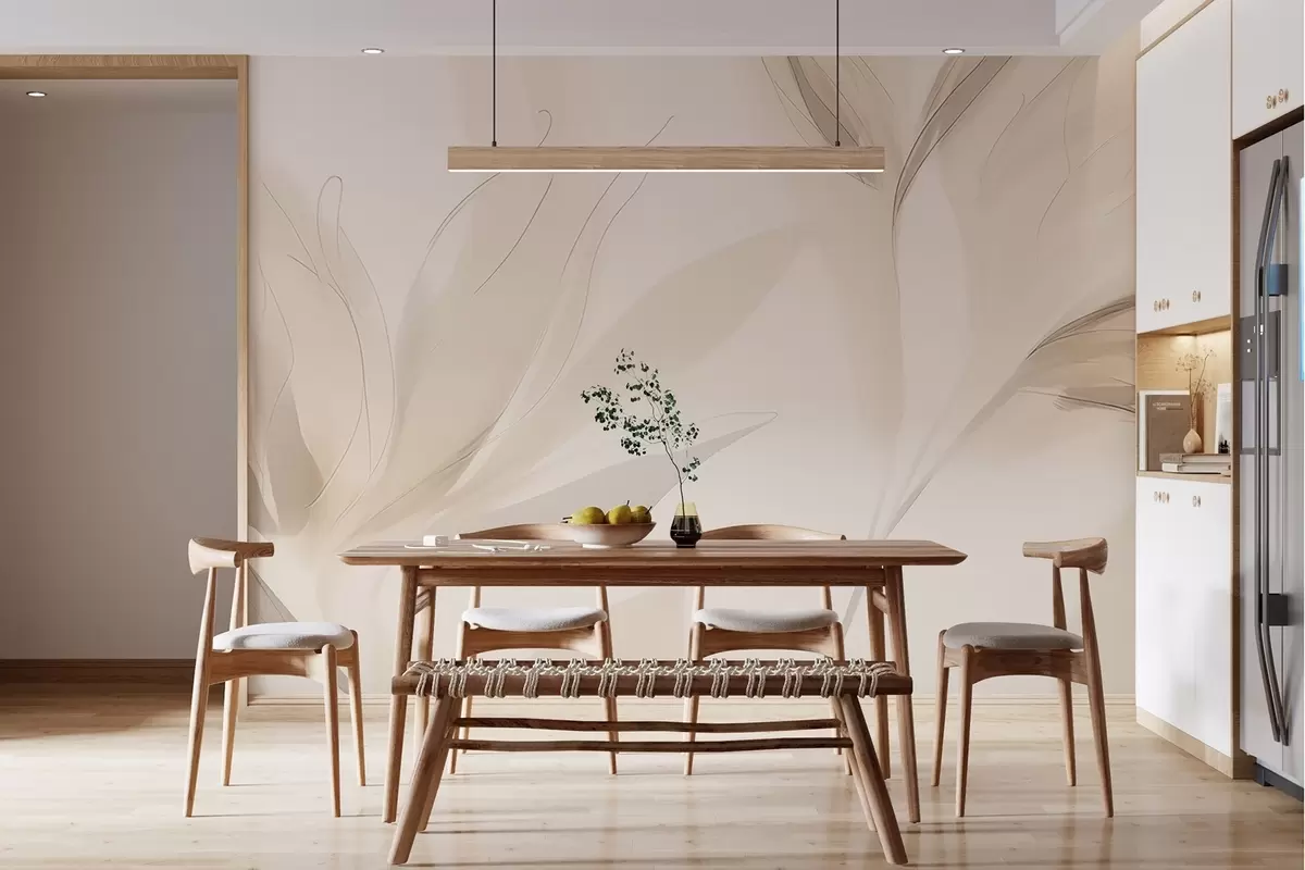 Фототапет Леки абстрактни листа w04243