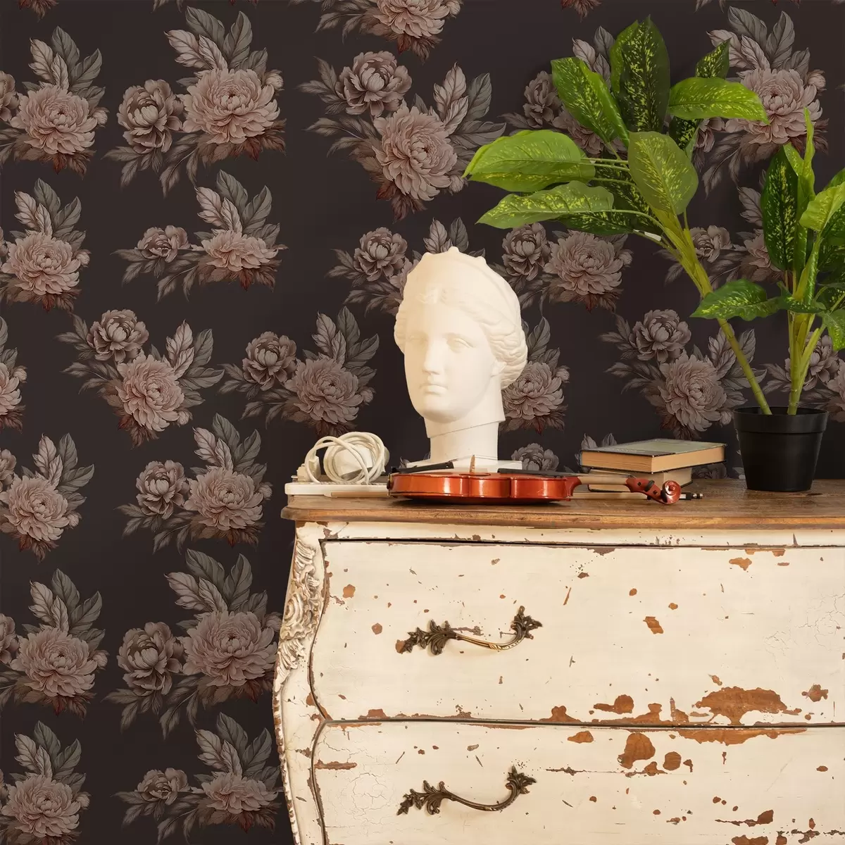 Тапети Ретро рози a00419v1