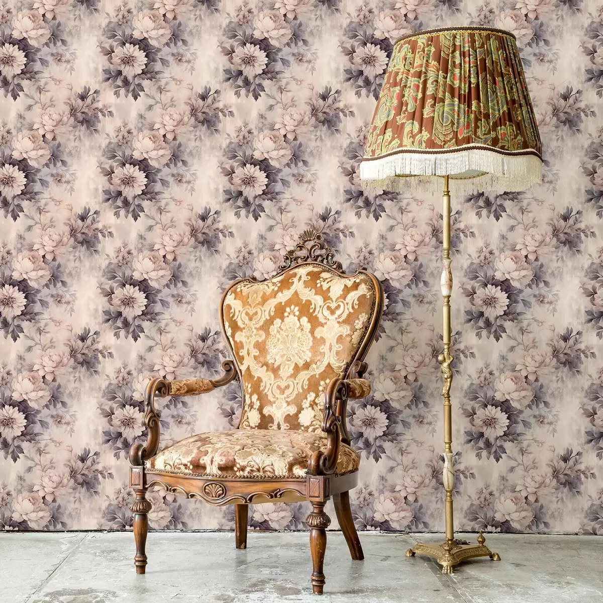 Тапети Реколта акварелни цветя