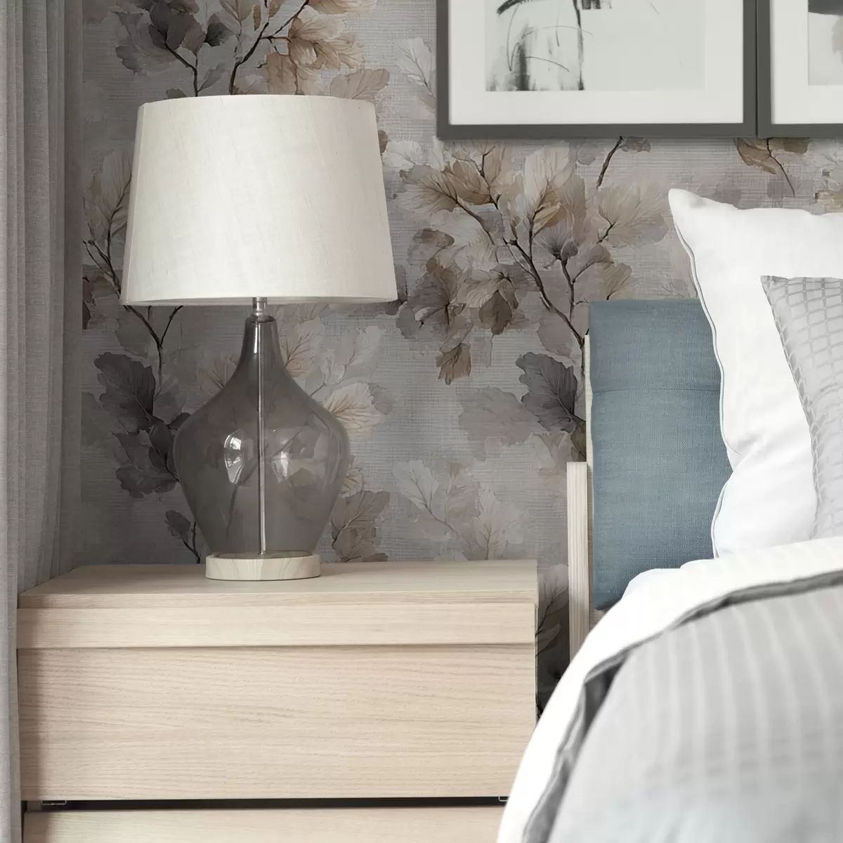 Тапети Неутрален акварелен модел на клони a00422