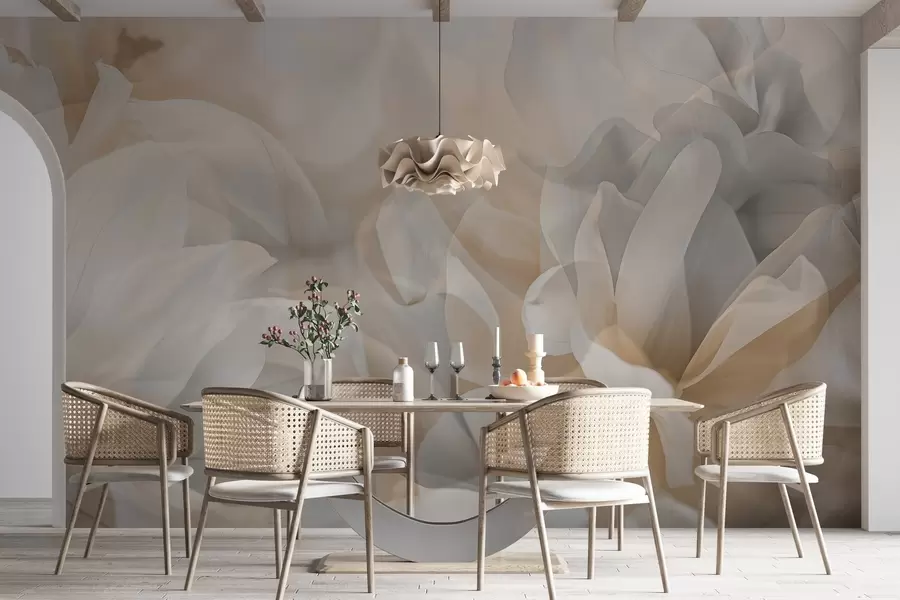 Фототапет Полупрозрачни цветя w04320