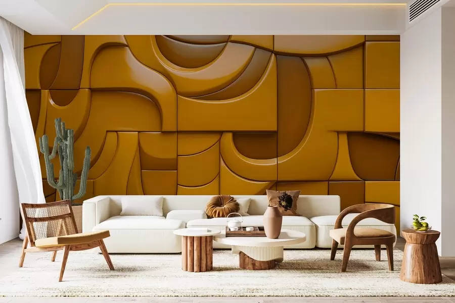 Фототапет Рисувана релефна стена w04321