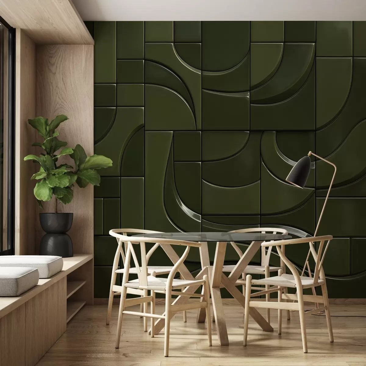 Фототапет Имитация на гланцови панели w04325