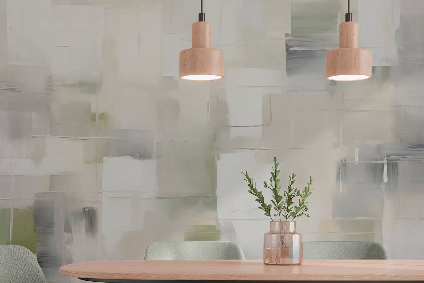 Фототапет Абстракция - имитация на движения на четката w04354