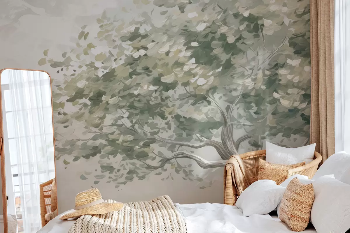 Фототапет Дърво, имитиращо живопис w04356