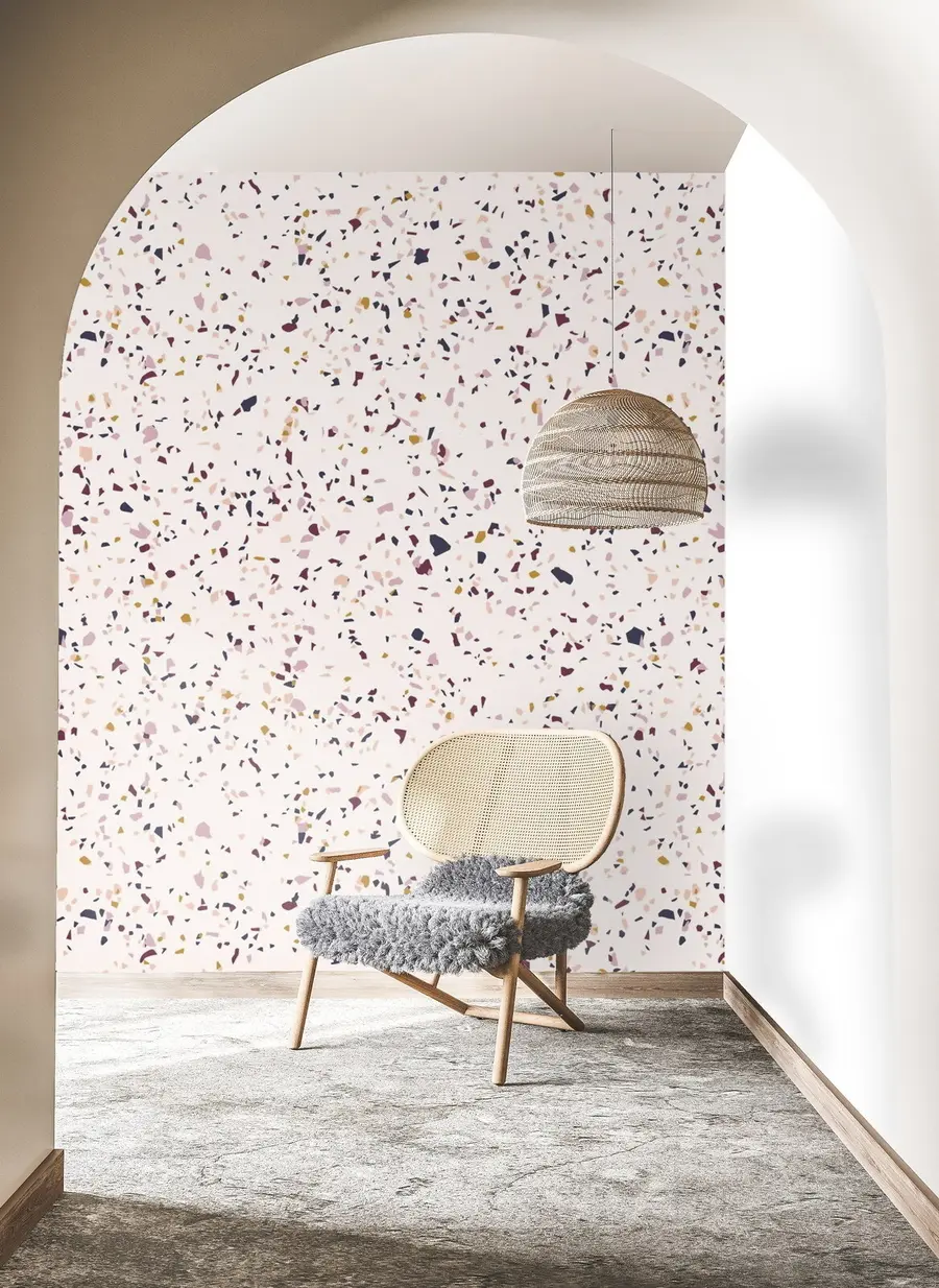 Фототапет Ефект на цветни трохи, стил Бохо u71766