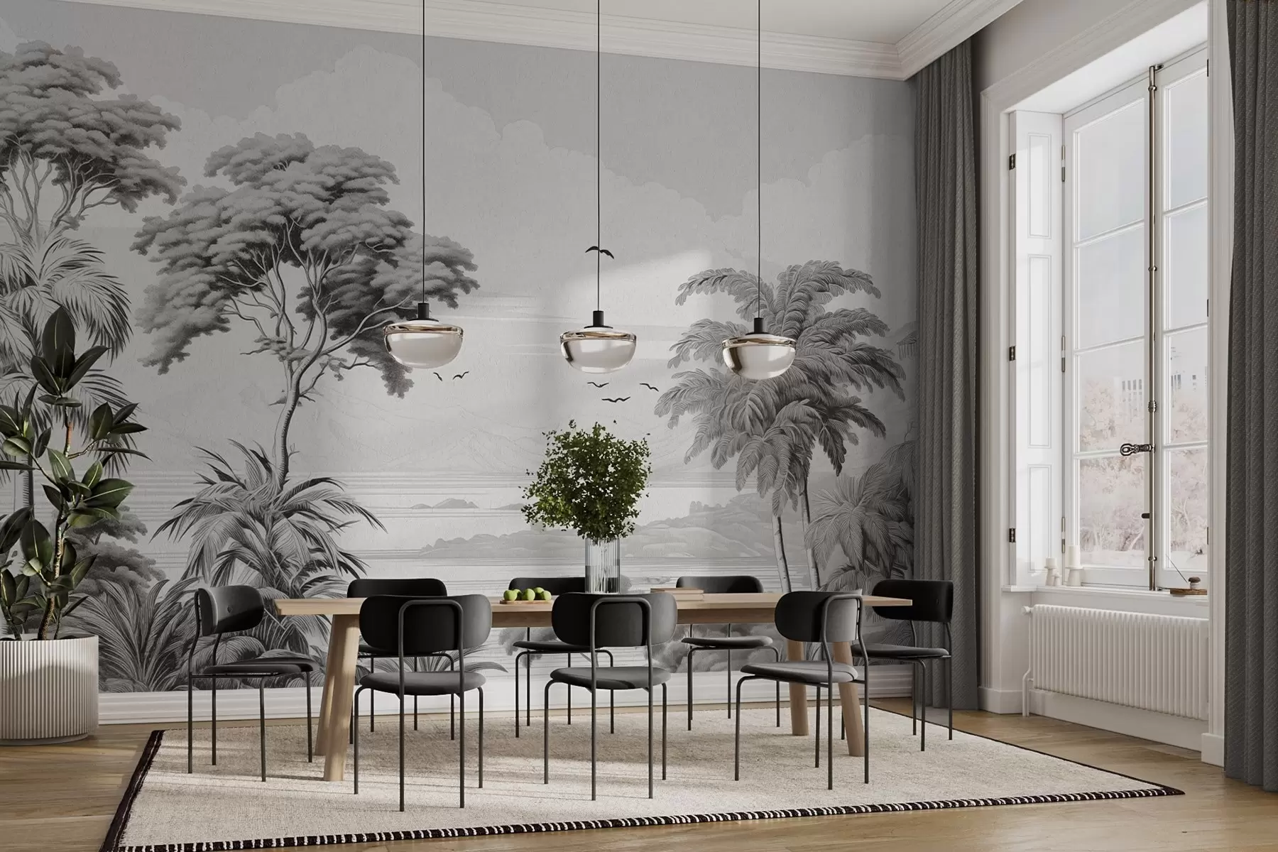 Фототапет Дървета на хоризонта w04363v1