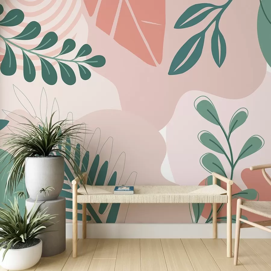 Фототапет Абстракция, листа w04366