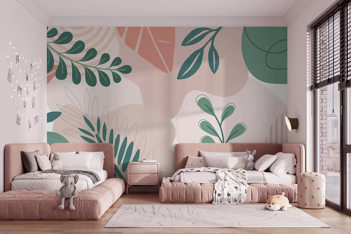 Фототапет Абстракция, листа w04366