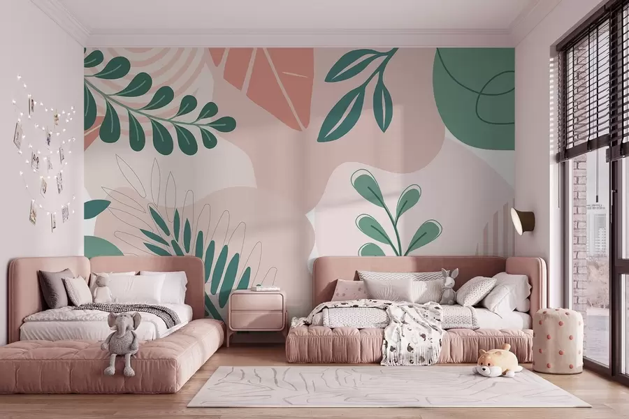 Фототапет Абстракция, листа w04366