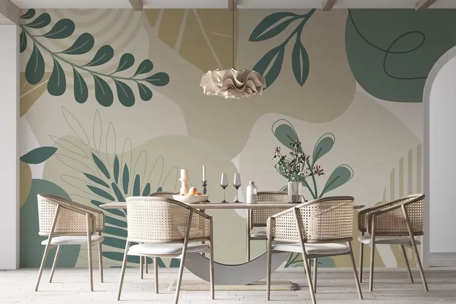 Фототапет Абстракция, листа w04366v2