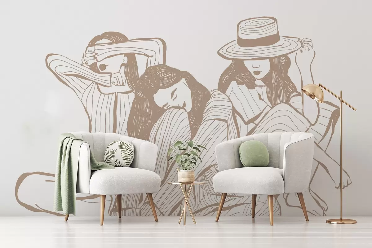 Фототапет Момичешки нюанси на бежовото w04384v2