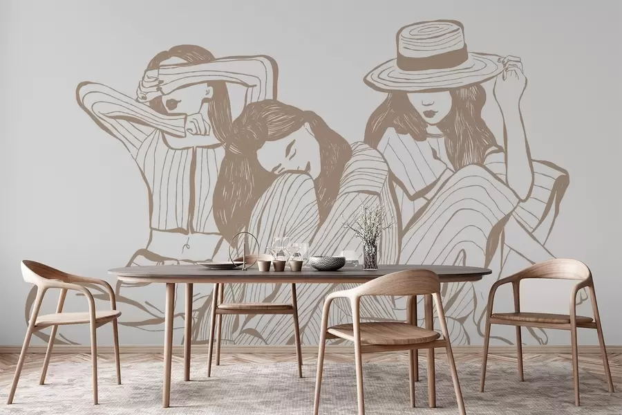 Фототапет Момичешки нюанси на бежовото w04384v2