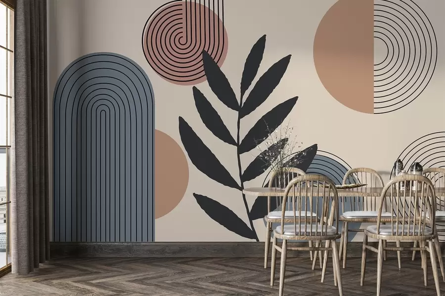 Фототапет Геометрични листа w04385