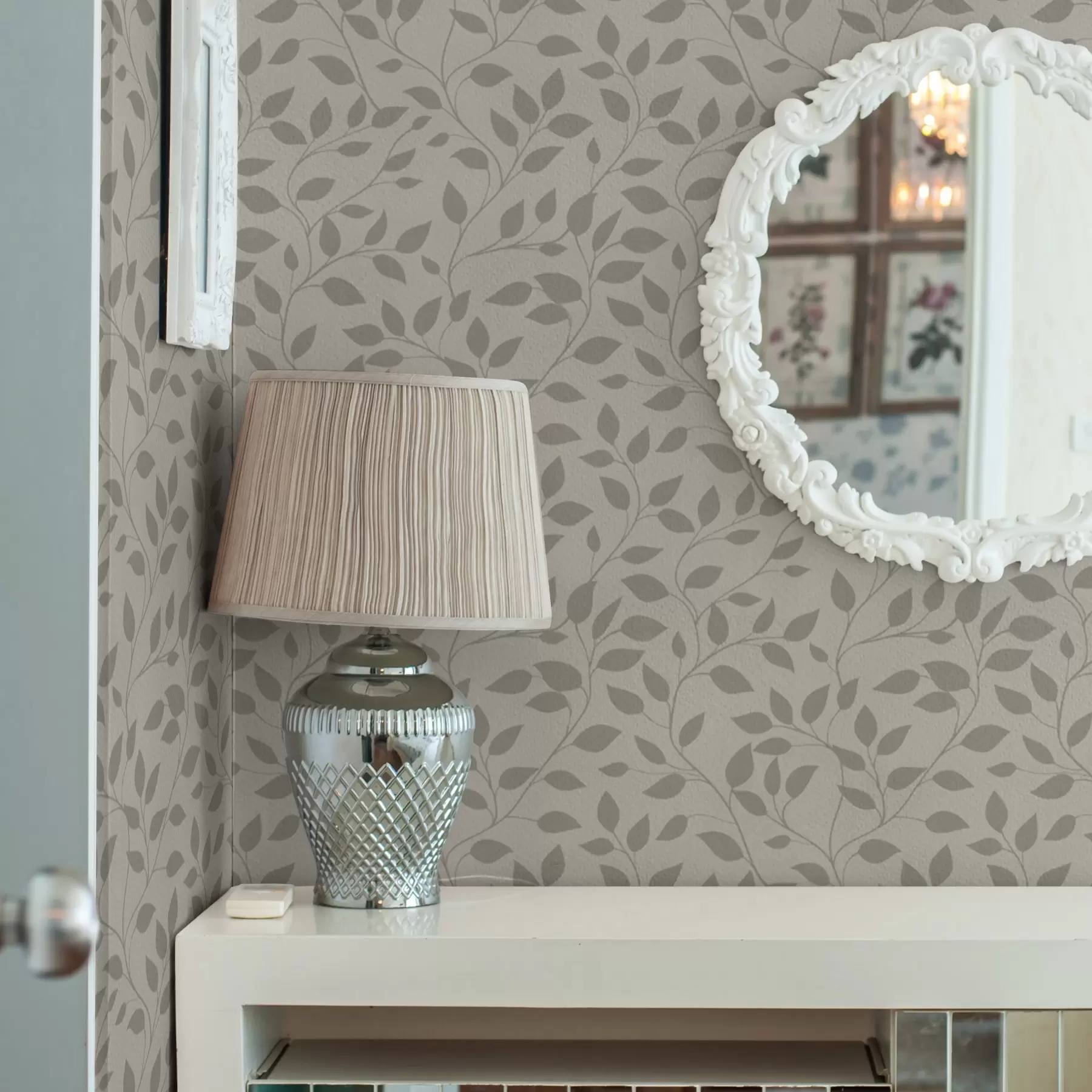 Фототапет Монохромни лозя върху платно с фина текстура a00386