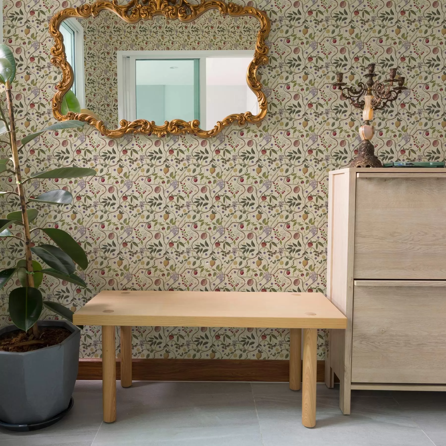 Фототапет Плодов модел с плодове, клони и цветя a00428