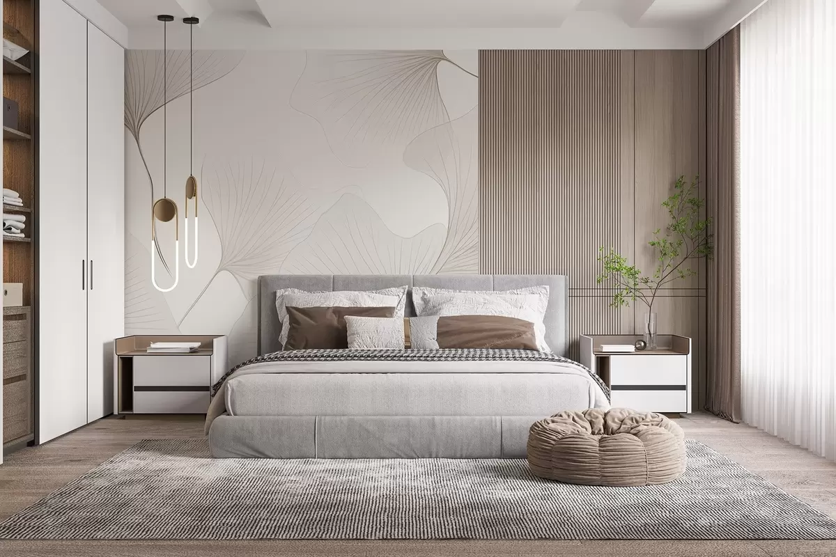 Фототапет Прозрачни листа от гинко w04433v1