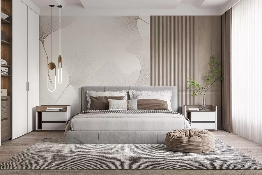 Фототапет Прозрачни листа от гинко w04433v1