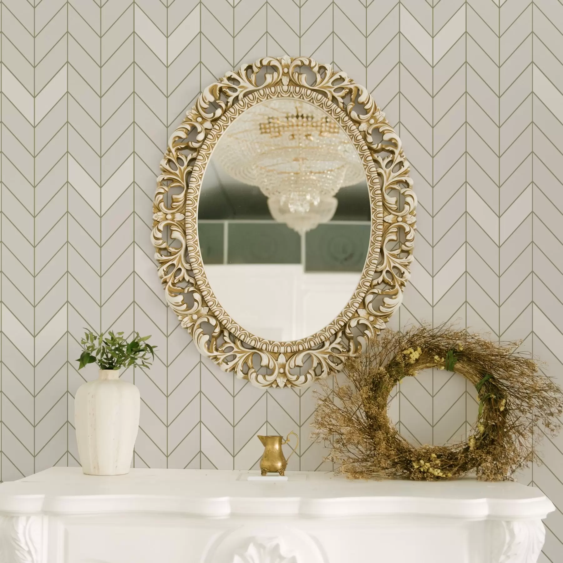 Фототапет Геометричен модел с тънки линии a00487