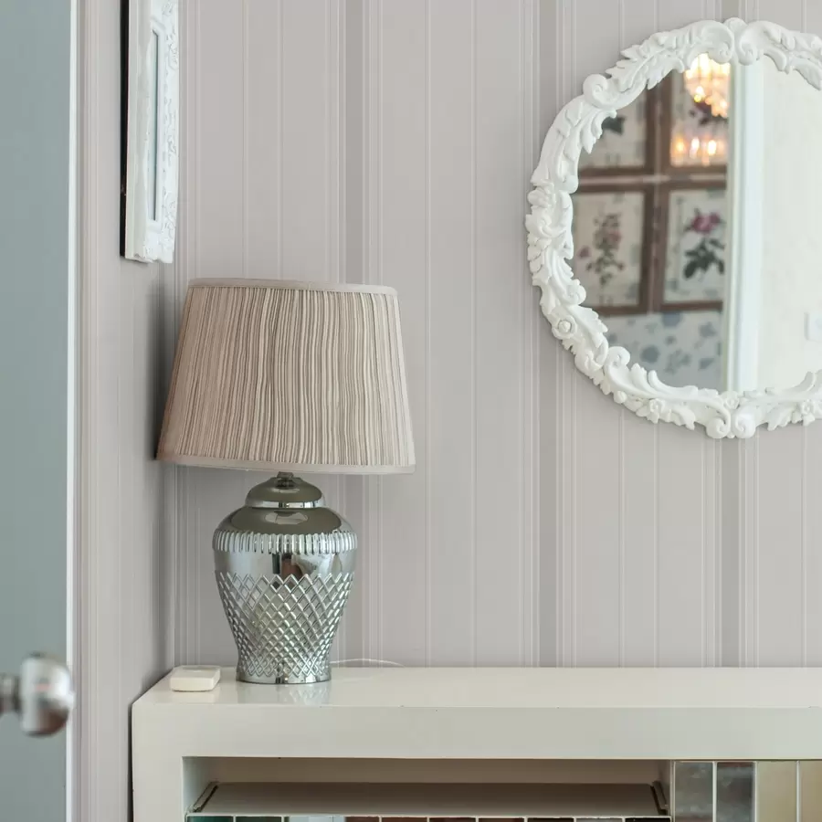 Фототапет Бежов фон с тънки и средни сиво-бели ивици a00559