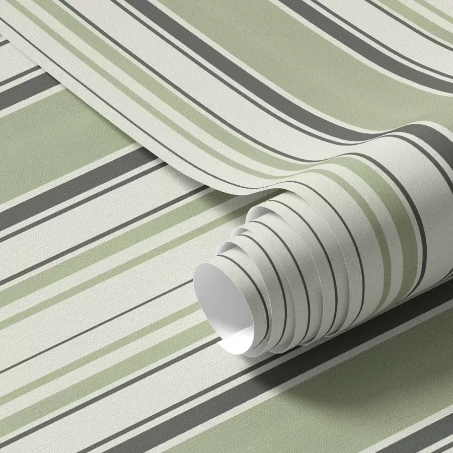 Фототапет Кремав фон със смесица от зелени и черни ивици a00563