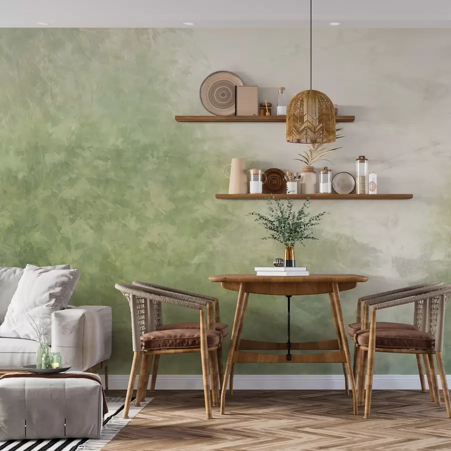 Фототапет  Имитация на листа върху бетонна стена w04468